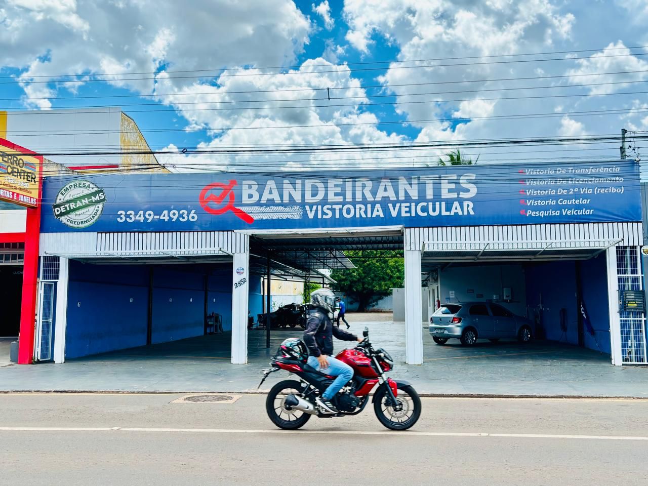 Fachada da Bandeirantes Vistoria Veicular